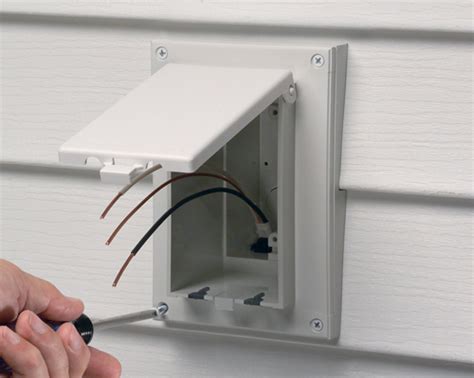 mounting electrical boxes on siding